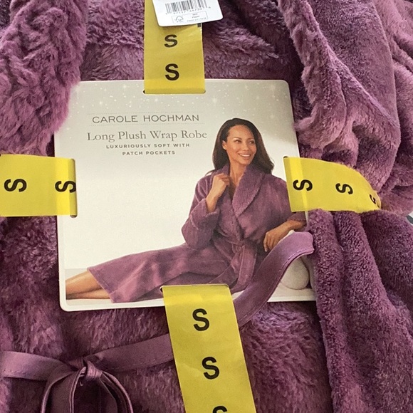 Carole Hochman ladies long plush wrap robe S - Picture 6 of 7